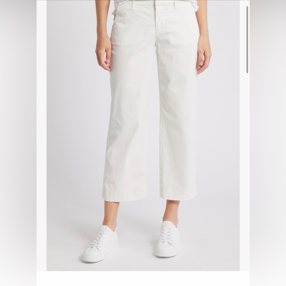 Frank and Eileen Westport Italian Wide-Leg Crop Jeans